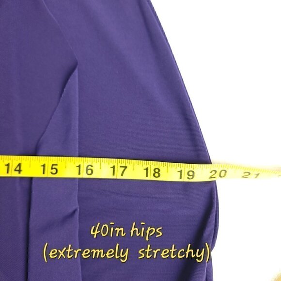 Tiana B Purple Floor Length Spandex Dress Size 6 - Picture 10 of 13